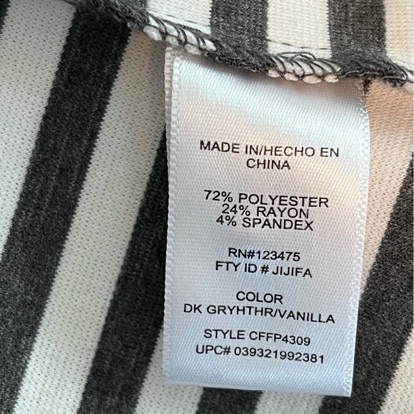 Catherine Malandrino gray and white striped blazer jacket Sz XXL - Picture 4 of 6